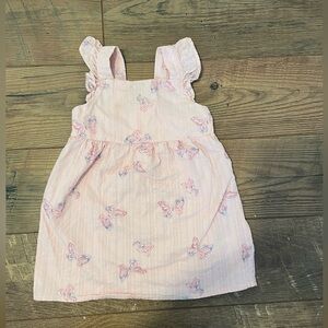 OshKosh Pink Dress with Butterflies 2T